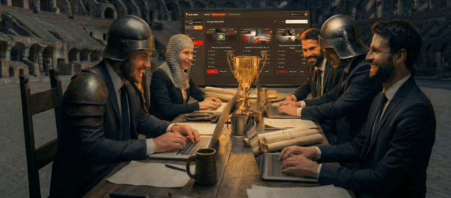 Tradeiators warrior competing in trading tournament