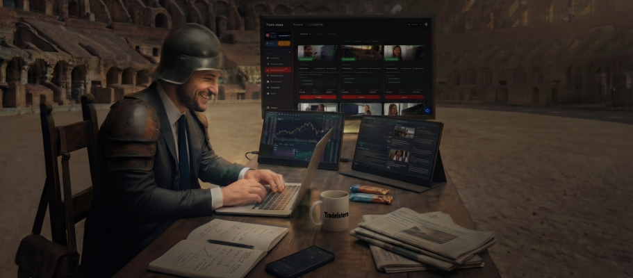 Tradeiators warrior completing trading mission