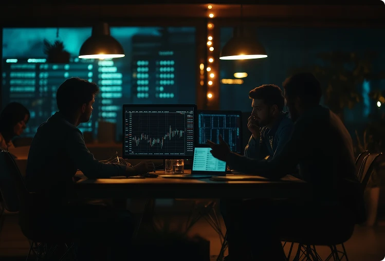 Tradeiators team working together